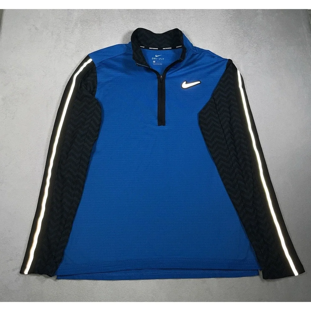 Nike Wild Run Element Men's Large 1/4 Zip Dri-FIT Running Pullover *EUC